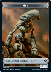Myr // Treasure Double-Sided Token [Commander 2021 Tokens] | Game Master's Emporium (The New GME)