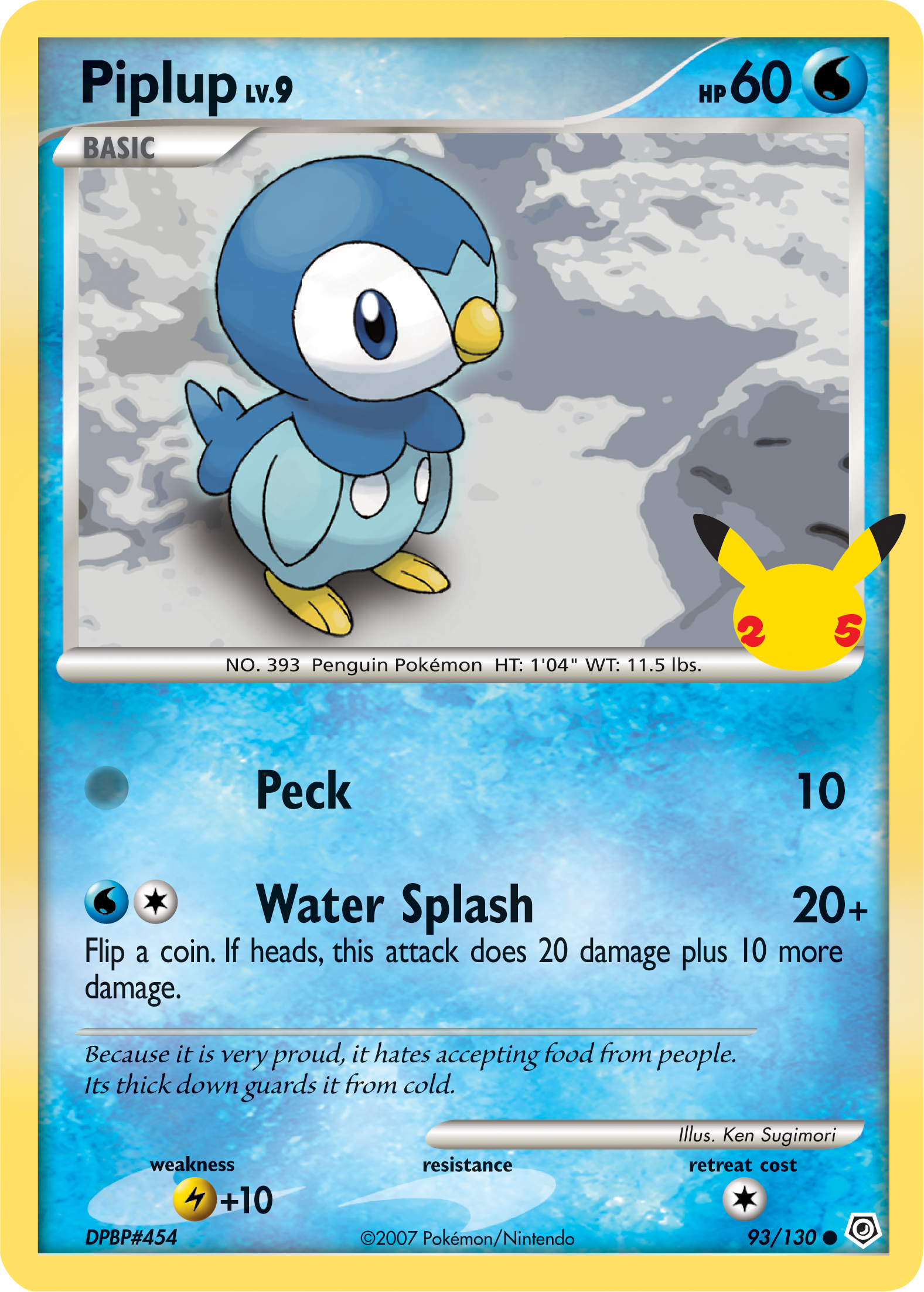 Piplup (93/130) (Jumbo Card) [First Partner Pack] | Game Master's Emporium (The New GME)