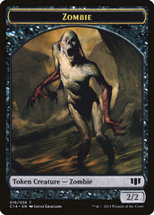Horror // Zombie (016/036) Double-Sided Token [Commander 2014 Tokens] | Game Master's Emporium (The New GME)