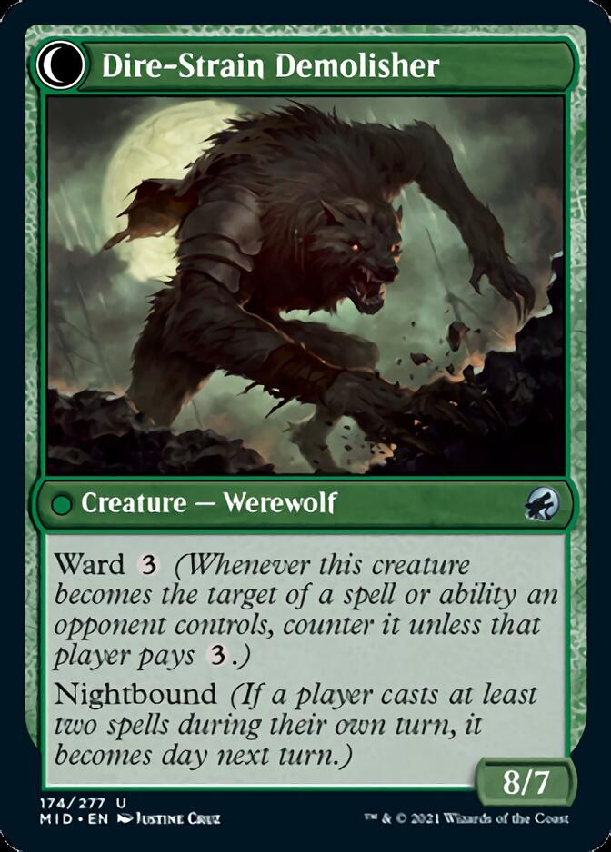 Burly Breaker // Dire-Strain Demolisher [Innistrad: Midnight Hunt] | Game Master's Emporium (The New GME)