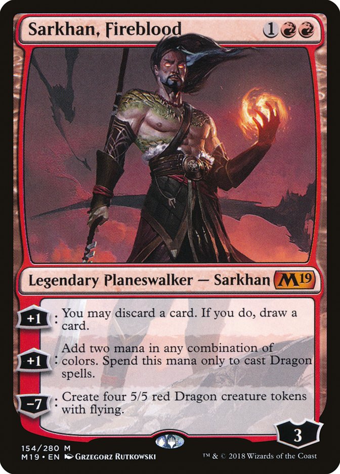Sarkhan, Fireblood [Core Set 2019] | Game Master's Emporium (The New GME)