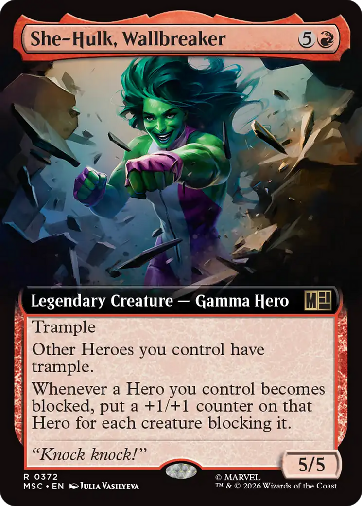 She-Hulk, Wallbreaker (Extended Art) [Marvel Super Heroes Commander] | Game Master's Emporium (The New GME)