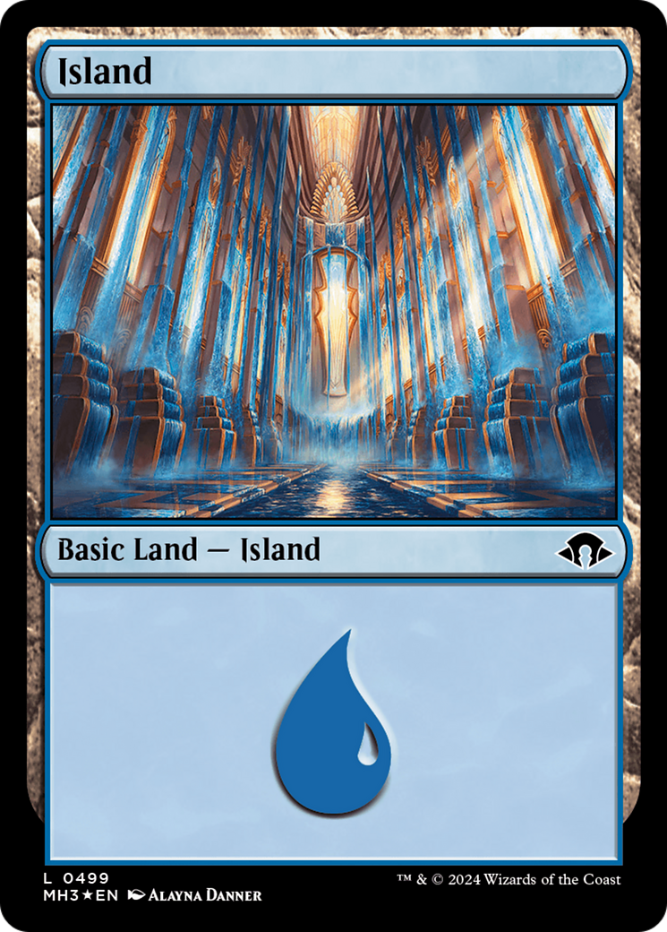 Island (0499) (Ripple Foil) [Modern Horizons 3] | Game Master's Emporium (The New GME)