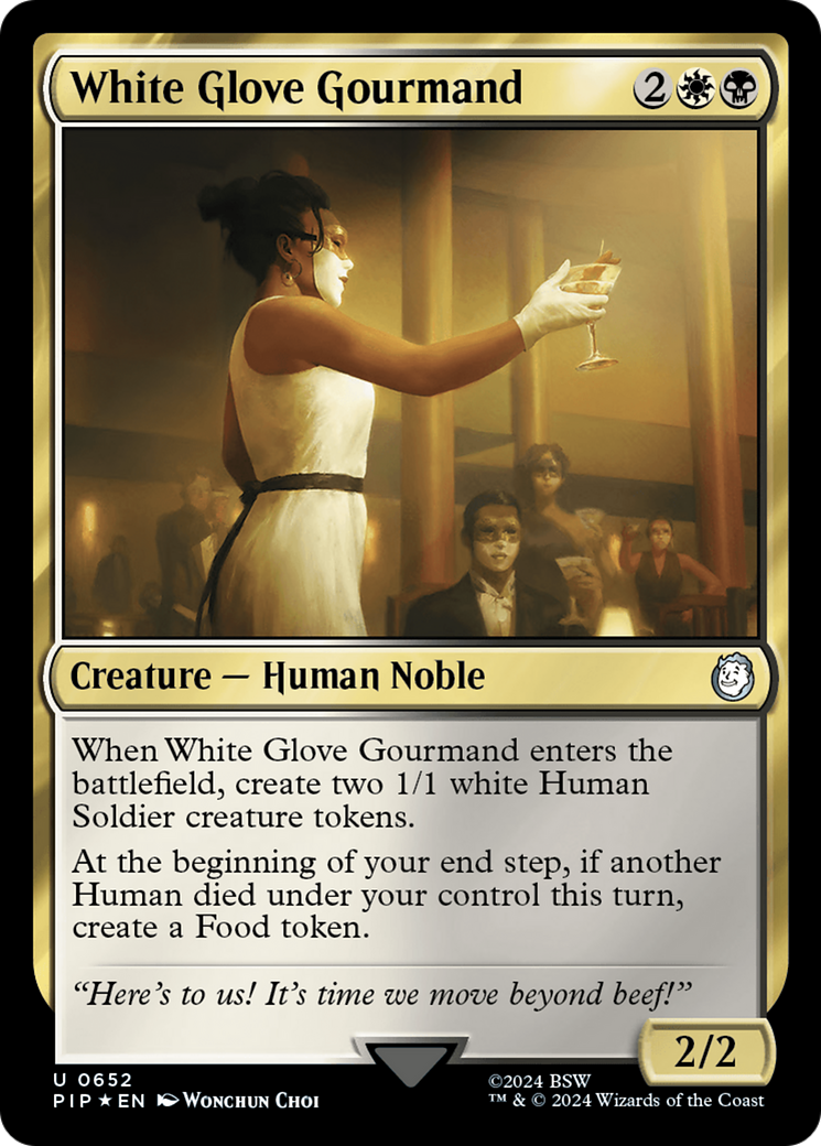 White Glove Gourmand (Surge Foil) [Fallout] | Game Master's Emporium (The New GME)