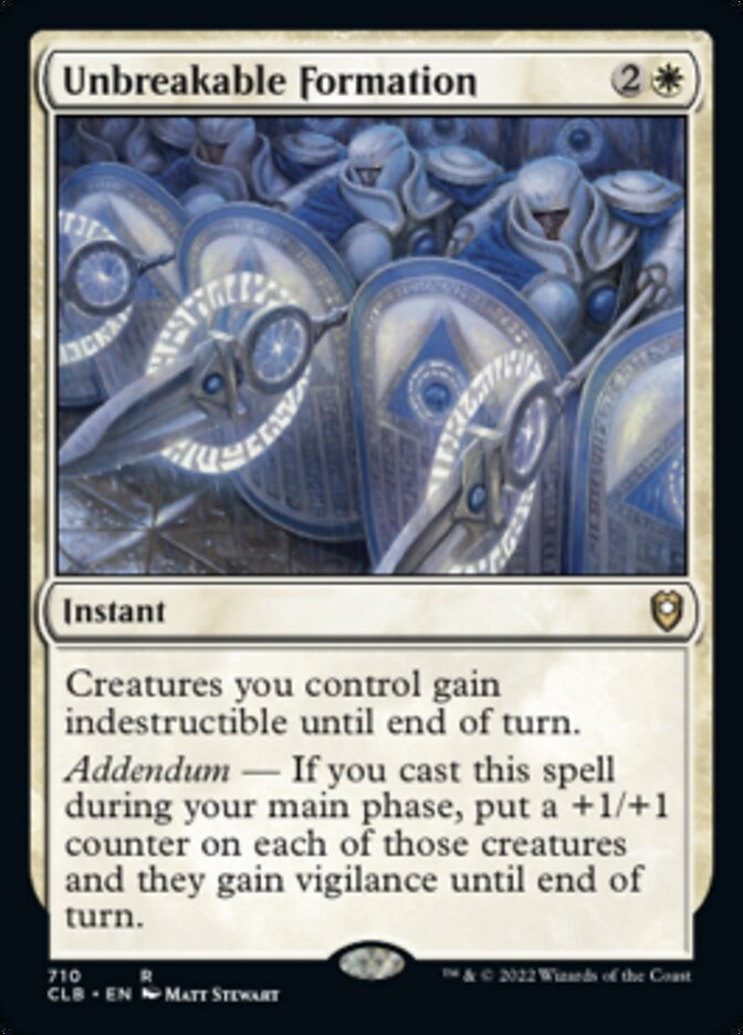 Unbreakable Formation [Commander Legends: Battle for Baldur's Gate] | Game Master's Emporium (The New GME)