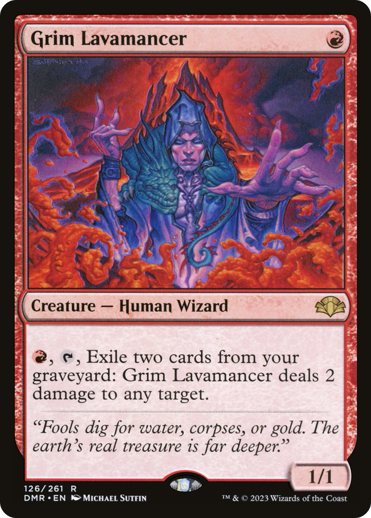 Grim Lavamancer [Dominaria Remastered] | Game Master's Emporium (The New GME)