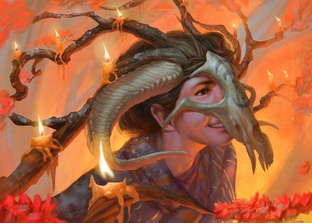 Hedgewitch's Mask Art Card [Innistrad: Midnight Hunt Art Series] | Game Master's Emporium (The New GME)