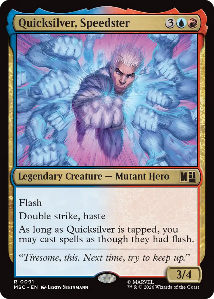Quicksilver, Speedster (Surge Foil) [Marvel Super Heroes Commander] | Game Master's Emporium (The New GME)