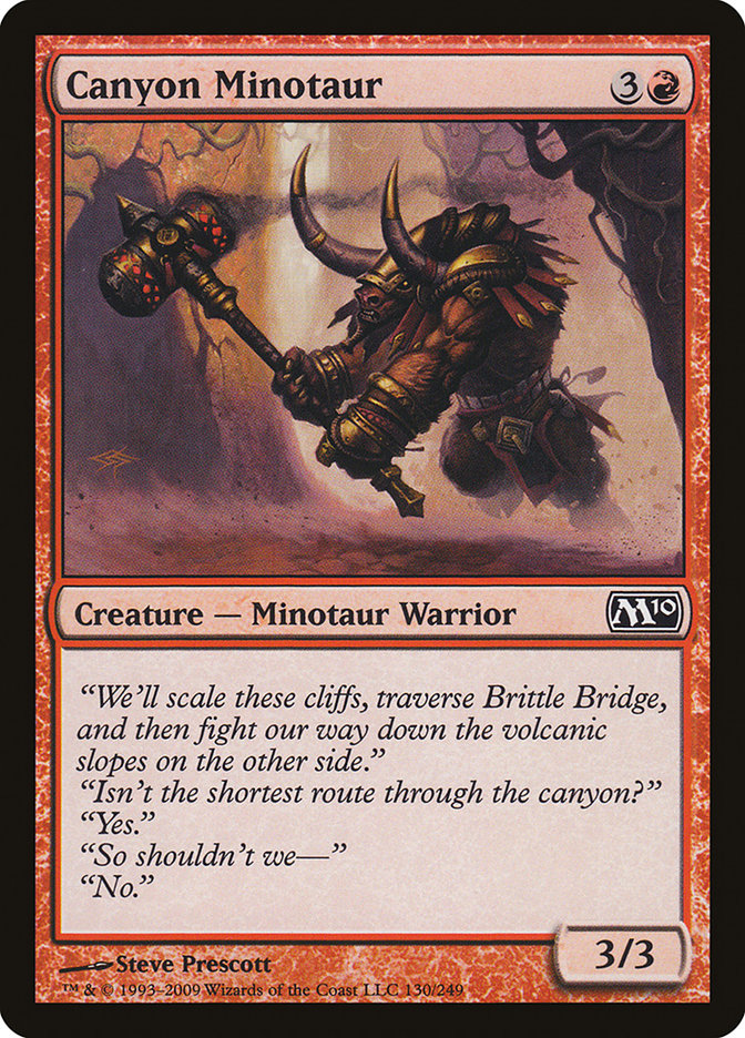 Canyon Minotaur [Magic 2010] | Game Master's Emporium (The New GME)