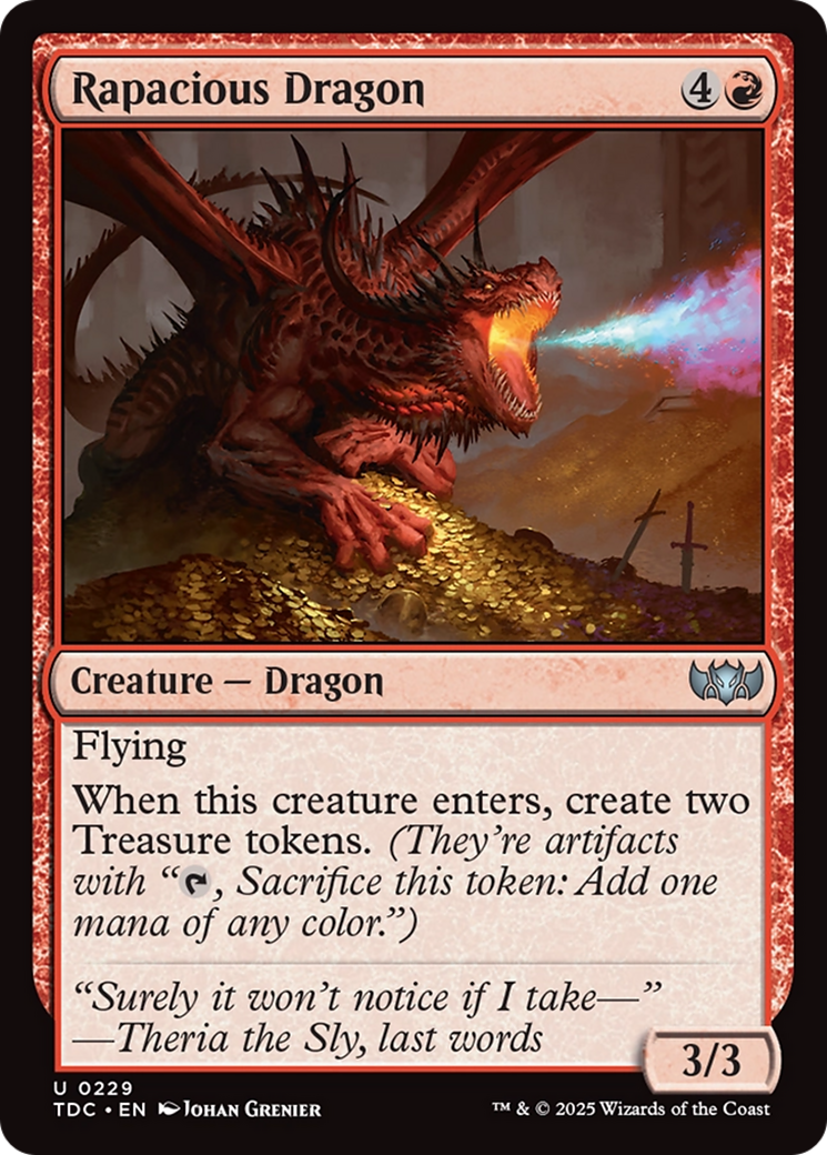 Rapacious Dragon [Tarkir: Dragonstorm Commander] | Game Master's Emporium (The New GME)