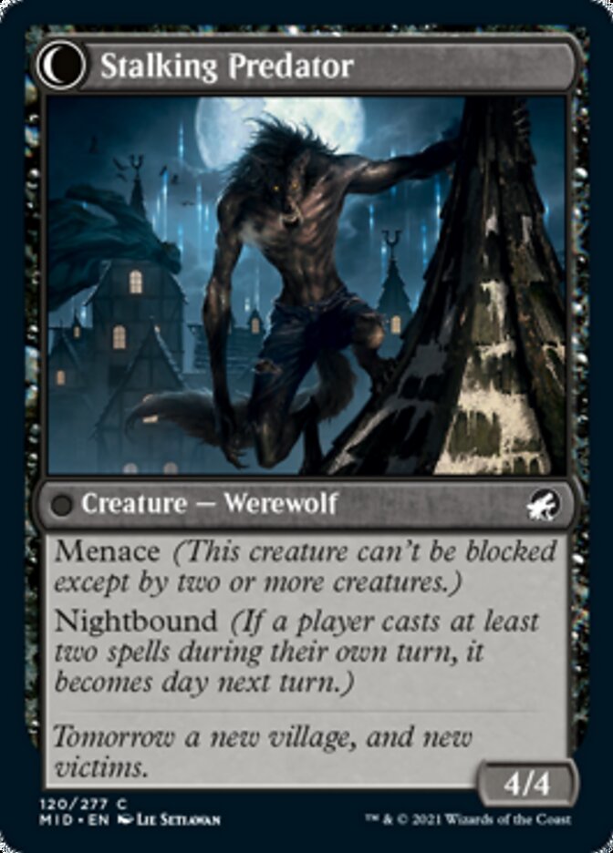 Shady Traveler // Stalking Predator [Innistrad: Midnight Hunt] | Game Master's Emporium (The New GME)