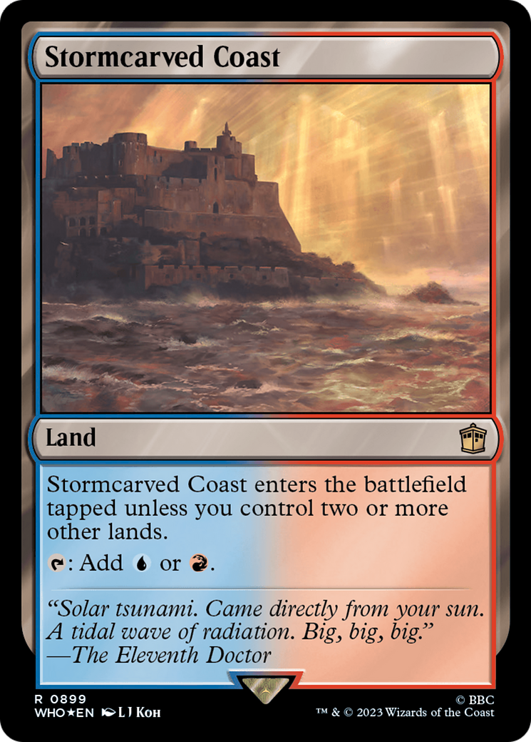 Stormcarved Coast (Surge Foil) [Doctor Who] | Game Master's Emporium (The New GME)