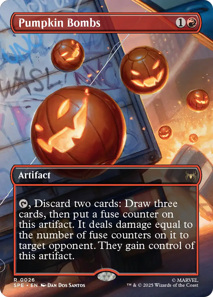 Pumpkin Bombs (Borderless) [Marvel's Spider-Man: Eternal-Legal] | Game Master's Emporium (The New GME)