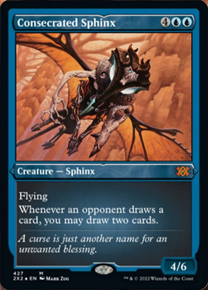 Consecrated Sphinx (Foil Etched) [Double Masters 2022] | Game Master's Emporium (The New GME)