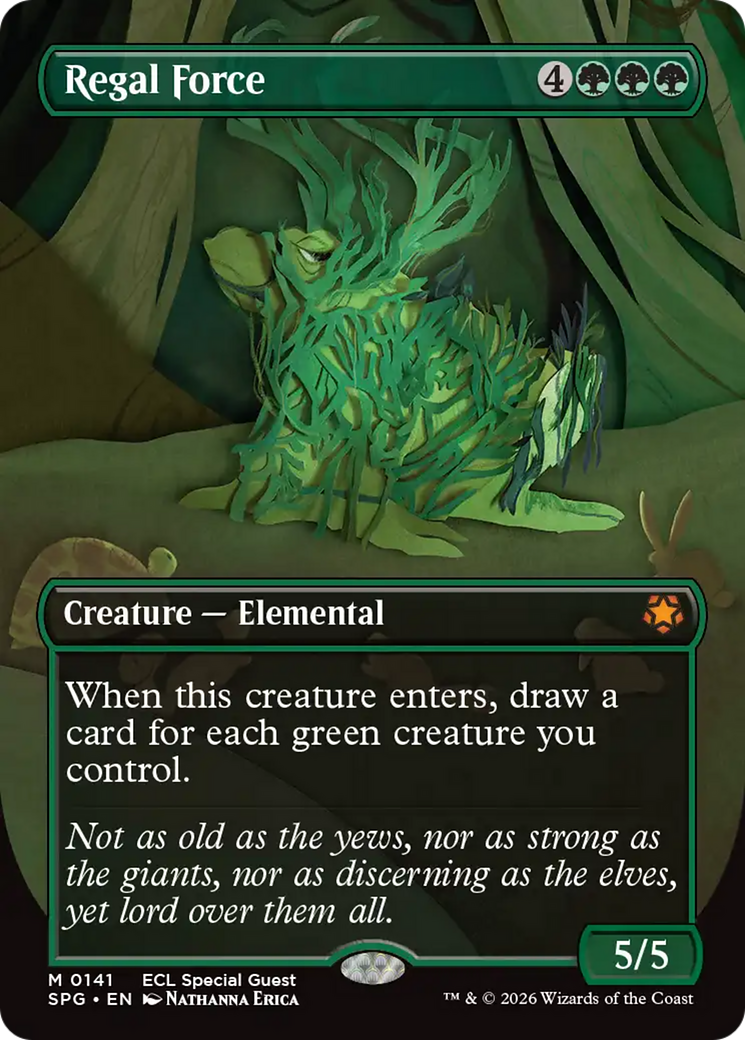 Regal Force (Borderless) [Lorwyn Eclipsed Special Guests] | Game Master's Emporium (The New GME)