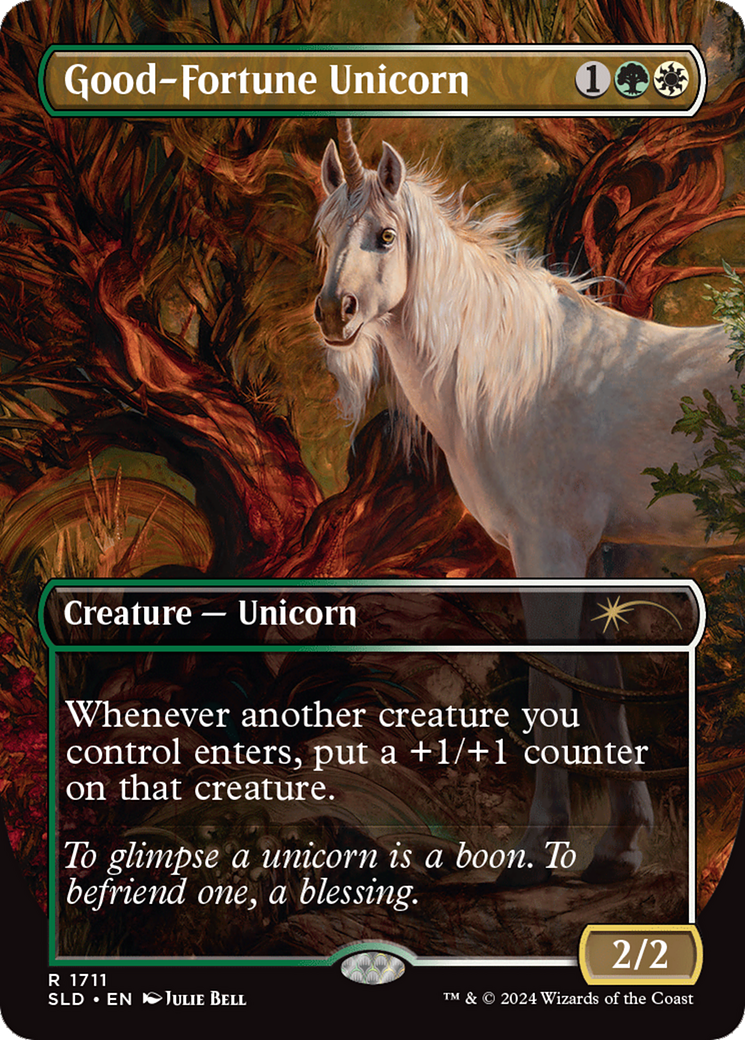 Good-Fortune Unicorn (Rainbow Foil) [Secret Lair Drop Series] | Game Master's Emporium (The New GME)