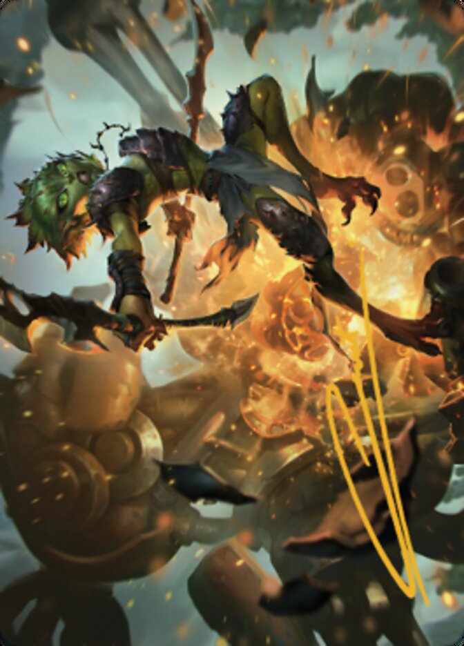 Argothian Sprite Art Card (Gold-Stamped Signature) [The Brothers' War Art Series] | Game Master's Emporium (The New GME)