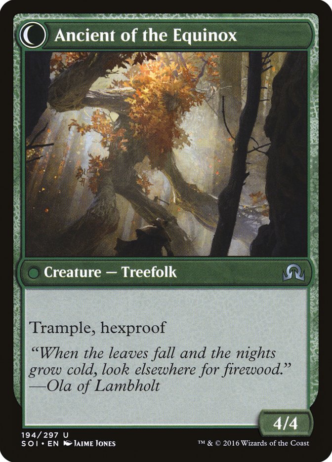 Autumnal Gloom // Ancient of the Equinox [Shadows over Innistrad] | Game Master's Emporium (The New GME)