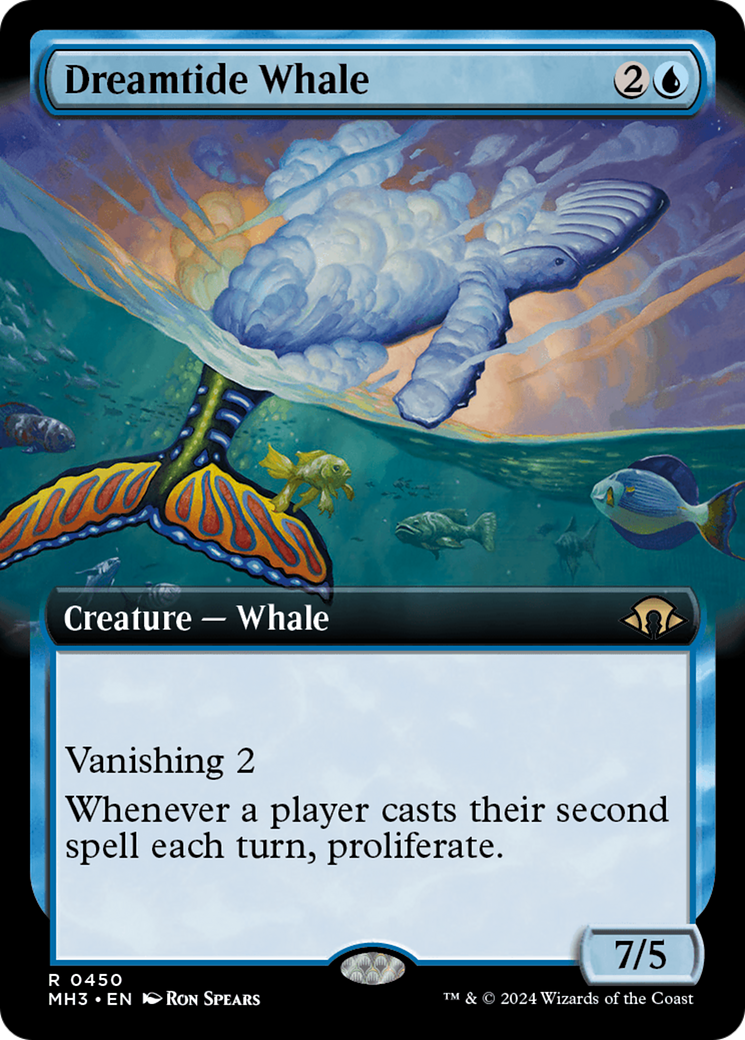 Dreamtide Whale (Extended Art) [Modern Horizons 3] | Game Master's Emporium (The New GME)