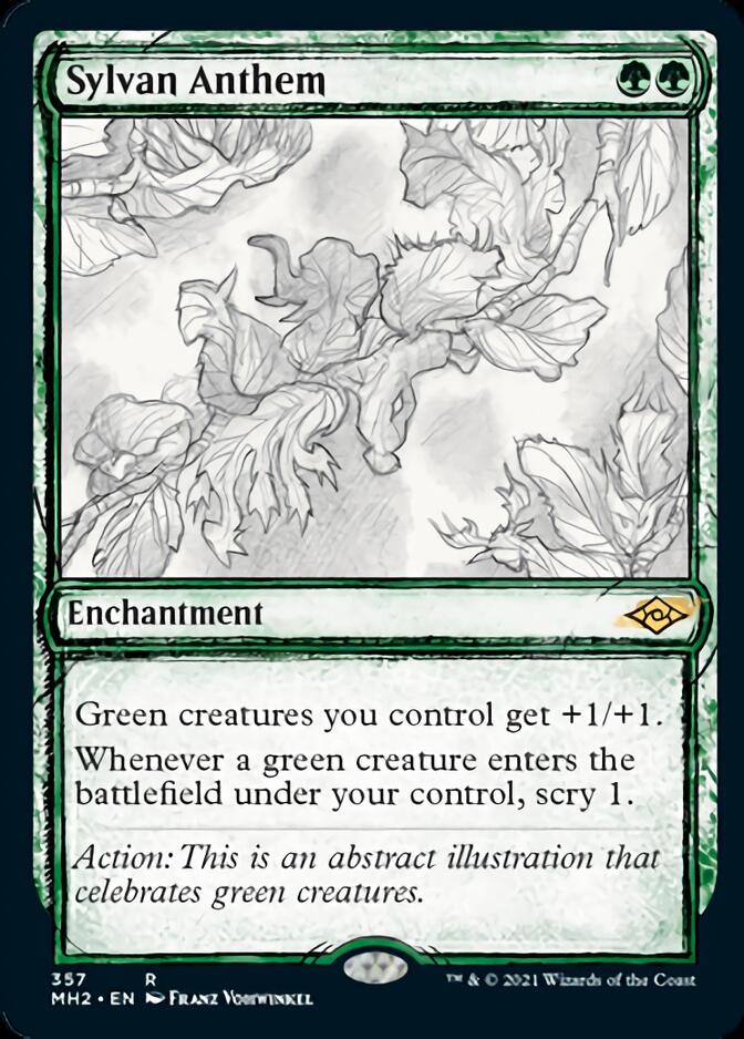 Sylvan Anthem (Sketch) [Modern Horizons 2] | Game Master's Emporium (The New GME)