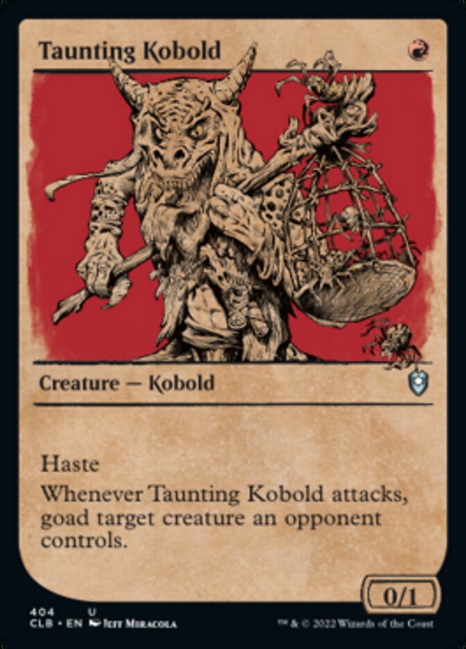 Taunting Kobold (Showcase) [Commander Legends: Battle for Baldur's Gate] | Game Master's Emporium (The New GME)