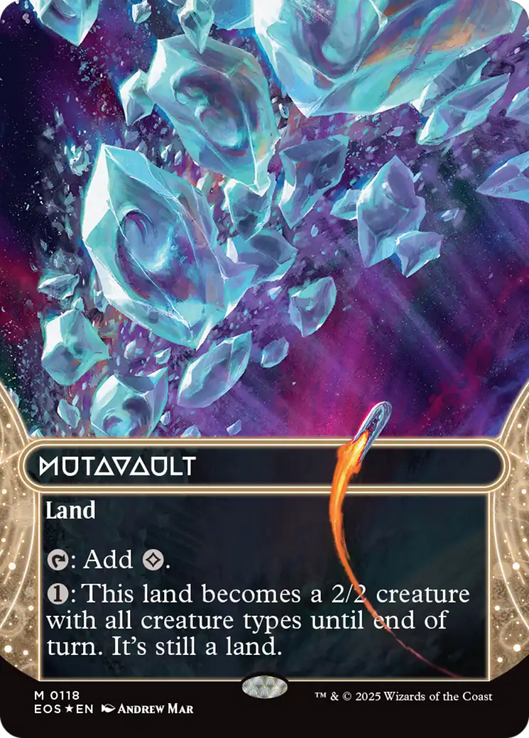 Mutavault (0118) (Borderless) (Galaxy Foil) [Edge of Eternities: Stellar Sights] | Game Master's Emporium (The New GME)