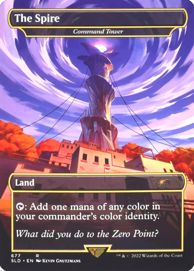 Command Tower - The Spire (Borderless) [Secret Lair Drop Promos] | Game Master's Emporium (The New GME)