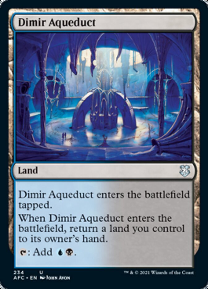 Dimir Aqueduct [Dungeons & Dragons: Adventures in the Forgotten Realms Commander] | Game Master's Emporium (The New GME)