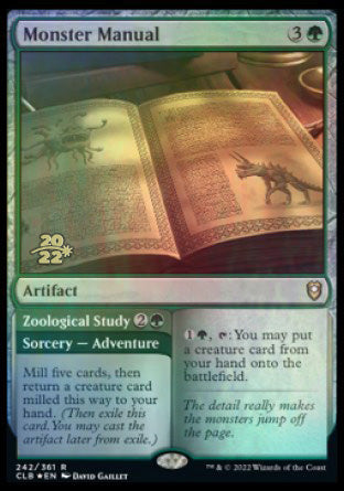 Monster Manual // Zoological Study [Commander Legends: Battle for Baldur's Gate Prerelease Promos] | Game Master's Emporium (The New GME)