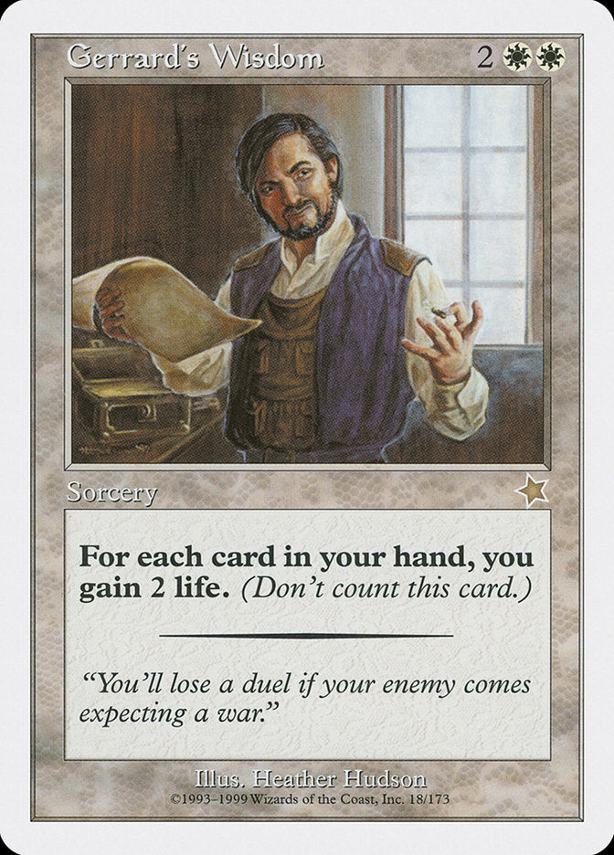 Gerrard's Wisdom [Starter 1999] | Game Master's Emporium (The New GME)