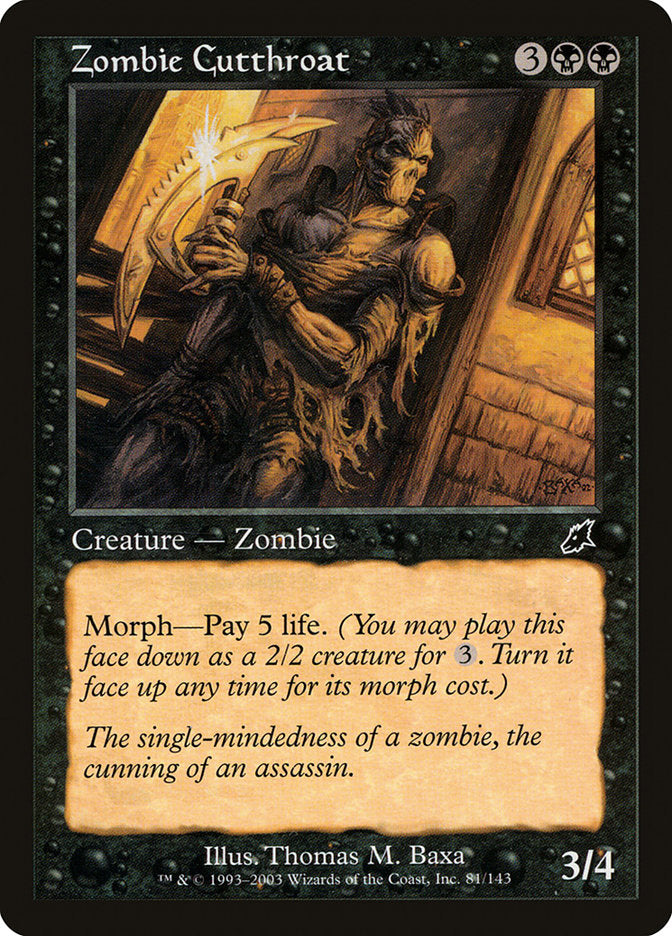 Zombie Cutthroat [Scourge] | Game Master's Emporium (The New GME)
