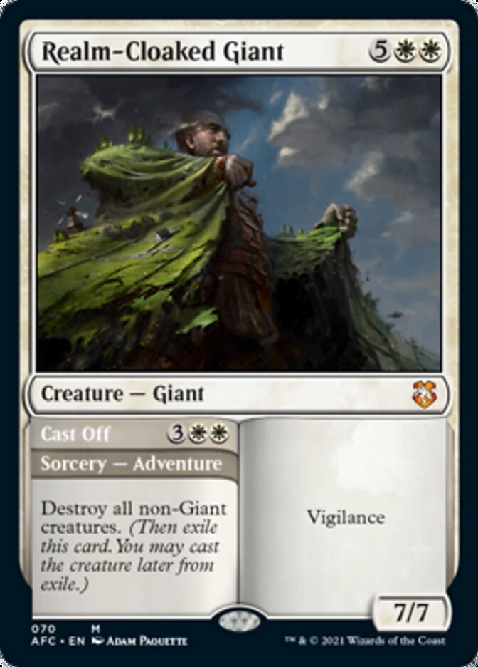 Realm-Cloaked Giant // Cast Off [Dungeons & Dragons: Adventures in the Forgotten Realms Commander] | Game Master's Emporium (The New GME)