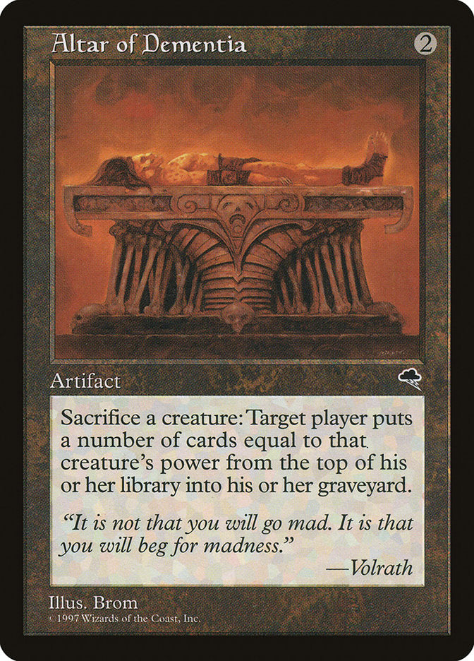Altar of Dementia [Tempest] | Game Master's Emporium (The New GME)