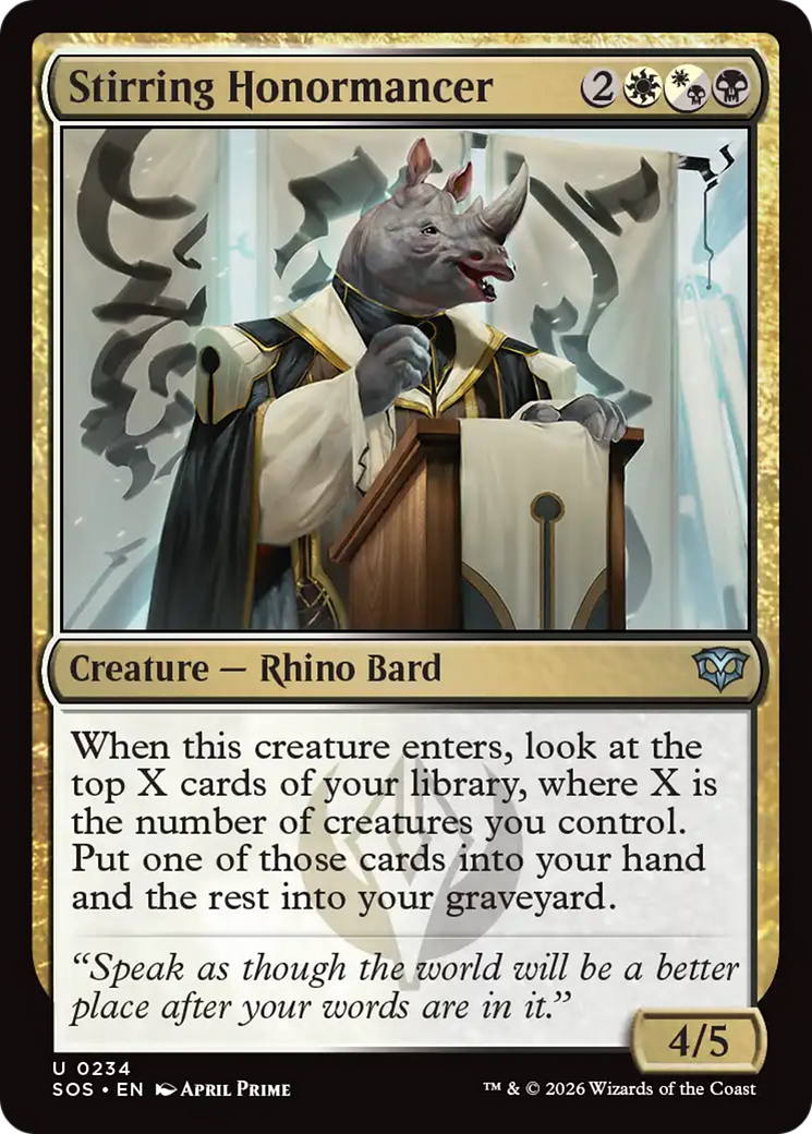 Stirring Honormancer [Secrets of Strixhaven] | Game Master's Emporium (The New GME)