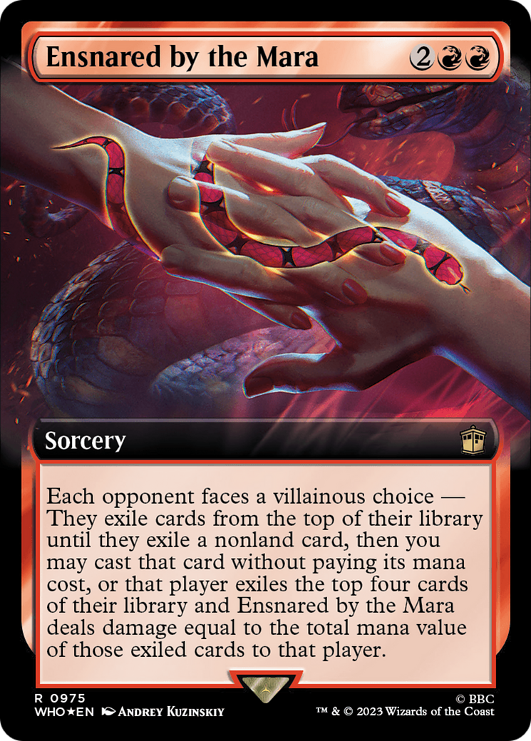 Ensnared by the Mara (Extended Art) (Surge Foil) [Doctor Who] | Game Master's Emporium (The New GME)