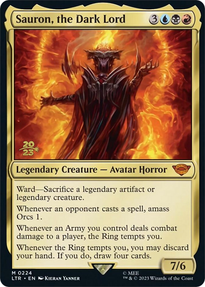 Sauron, the Dark Lord [The Lord of the Rings: Tales of Middle-Earth Prerelease Promos] | Game Master's Emporium (The New GME)