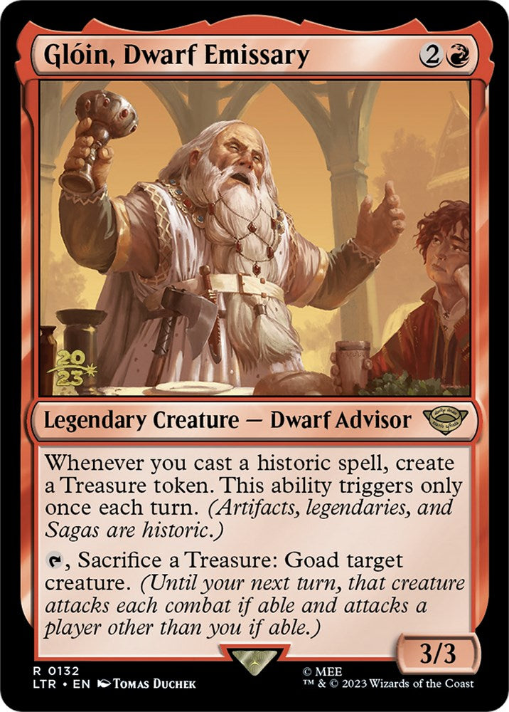 Gloin, Dwarf Emissary [The Lord of the Rings: Tales of Middle-Earth Prerelease Promos] | Game Master's Emporium (The New GME)