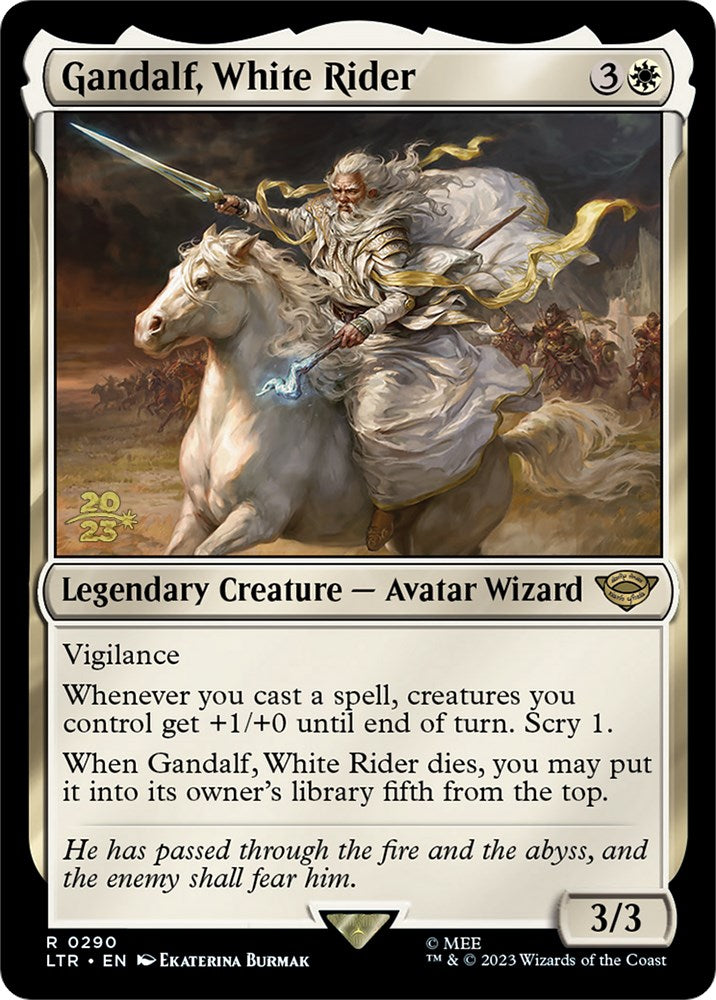 Gandalf, White Rider [The Lord of the Rings: Tales of Middle-Earth Prerelease Promos] | Game Master's Emporium (The New GME)