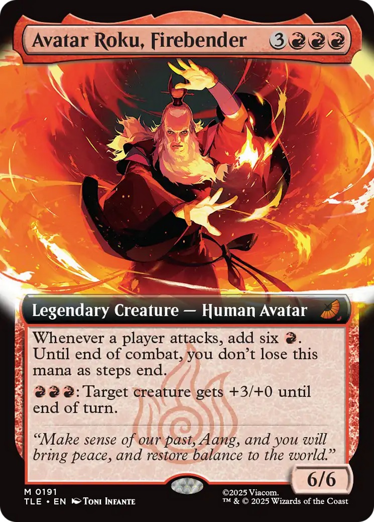 Avatar Roku, Firebender (Extended Art) [Avatar: The Last Airbender: Eternal-Legal] | Game Master's Emporium (The New GME)