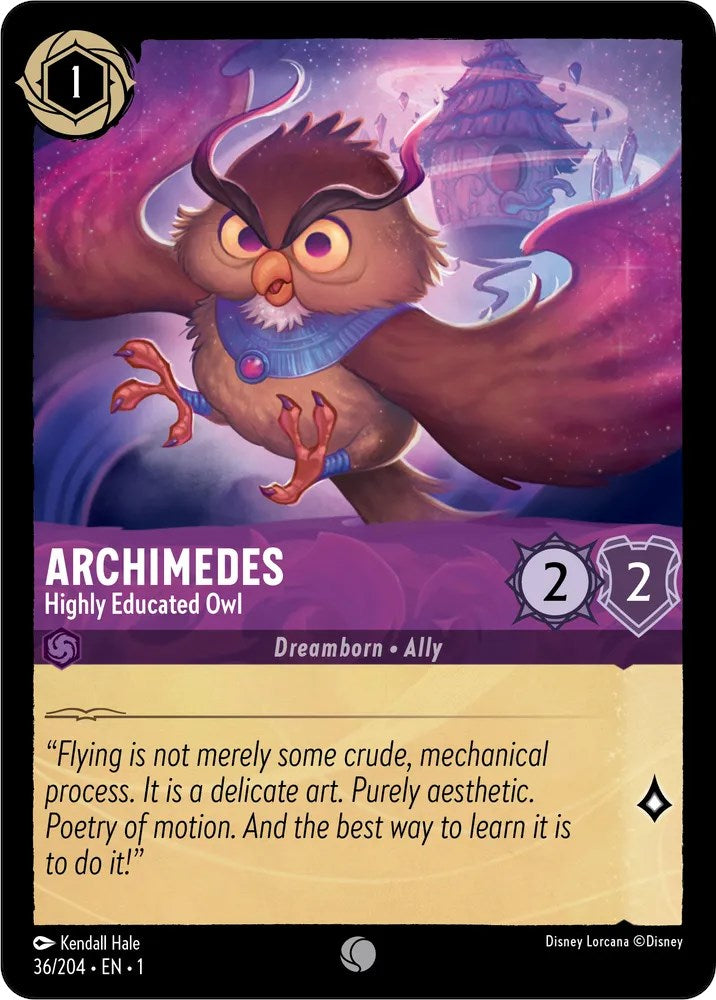 Archimedes - Highly Educated Owl (36/204) [The First Chapter] | Game Master's Emporium (The New GME)