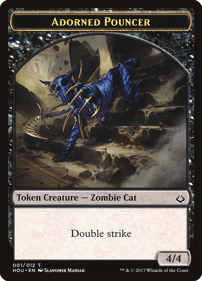 Adorned Pouncer Token [Hour of Devastation Tokens] | Game Master's Emporium (The New GME)