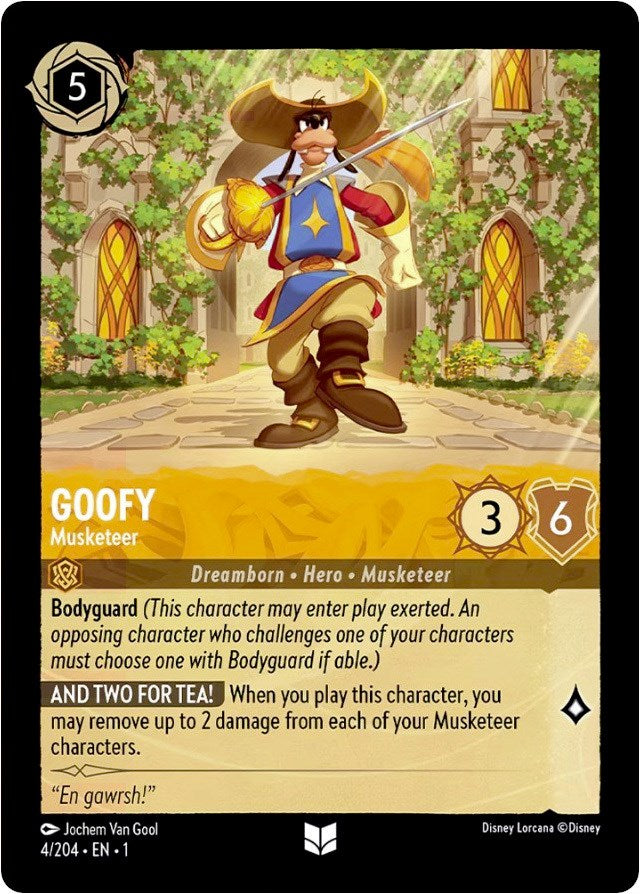 Goofy - Musketeer (4/204) [The First Chapter] | Game Master's Emporium (The New GME)