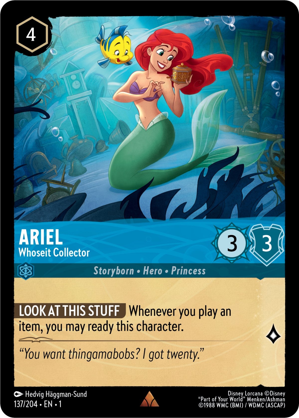 Ariel - Whoseit Collector (137/204) [The First Chapter] | Game Master's Emporium (The New GME)