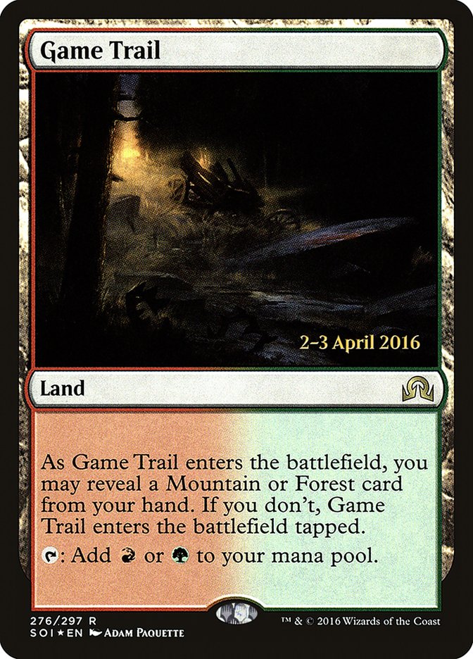 Game Trail [Shadows over Innistrad Prerelease Promos] | Game Master's Emporium (The New GME)