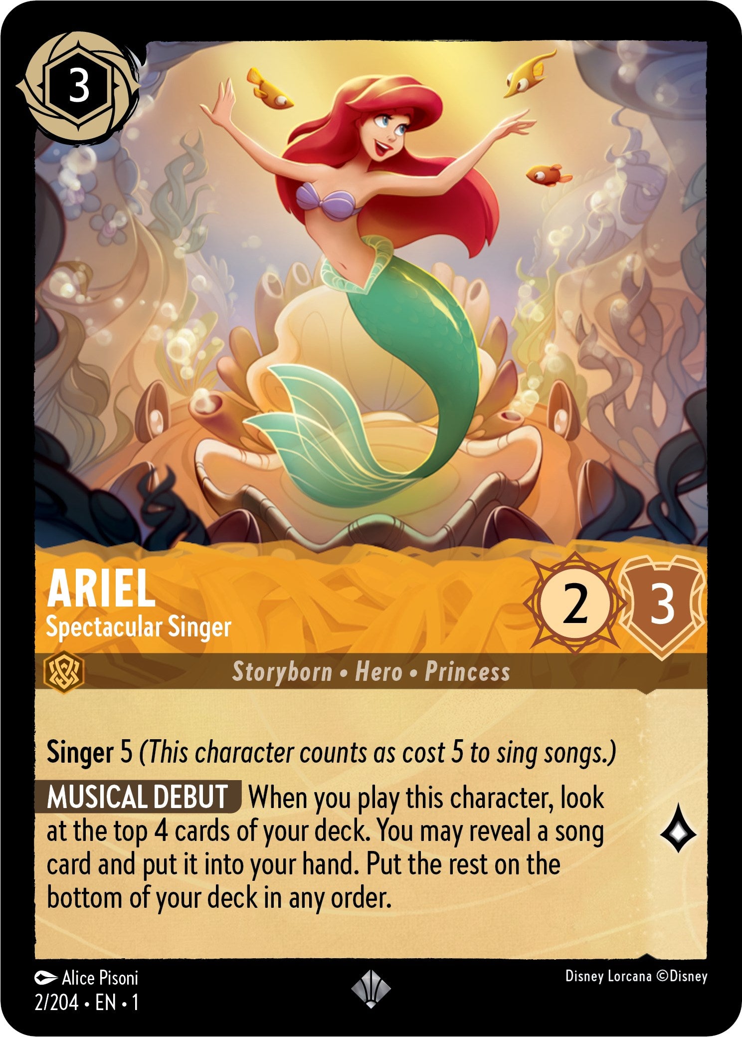 Ariel - Spectactular Singer (2/204) [The First Chapter] | Game Master's Emporium (The New GME)