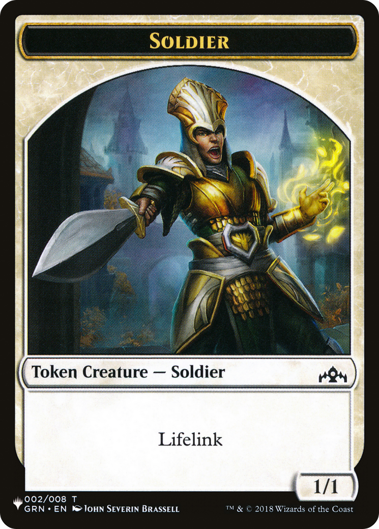 Angel (SLD) // Soldier (GRN) Double-Sided Token [Secret Lair: Angels Tokens] | Game Master's Emporium (The New GME)