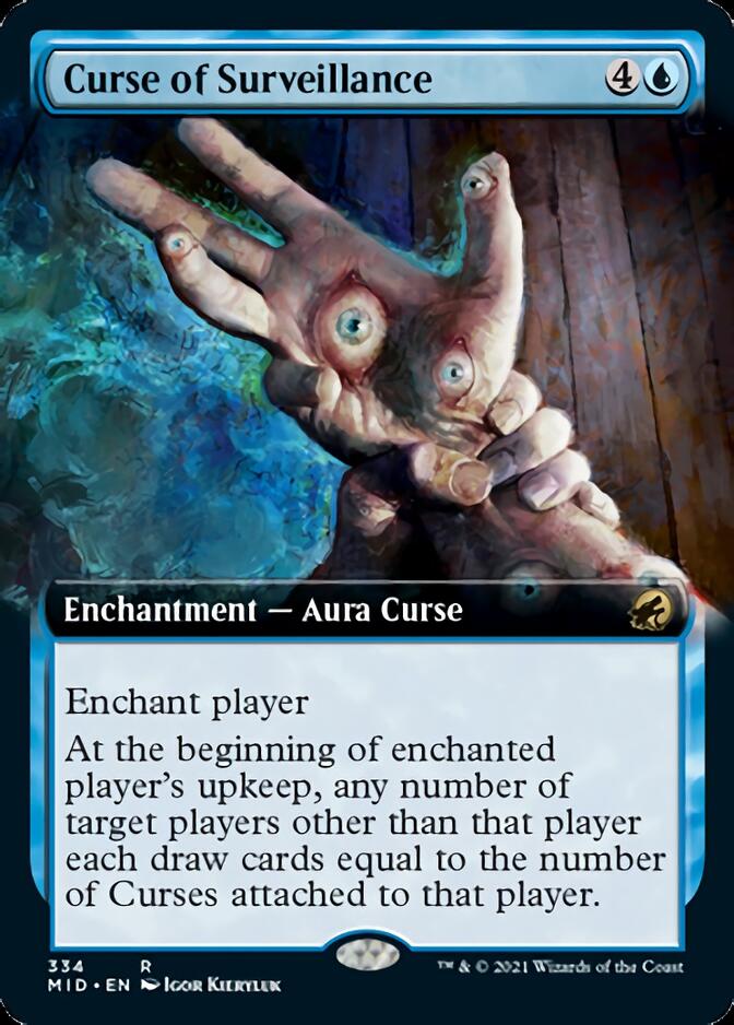 Curse of Surveillance (Extended Art) [Innistrad: Midnight Hunt] | Game Master's Emporium (The New GME)