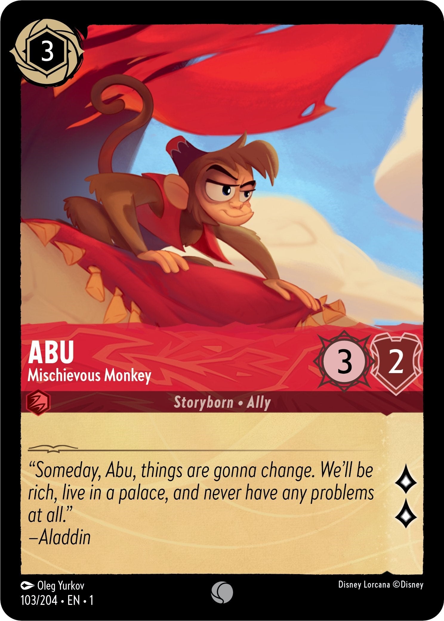 Abu - Mischievous Monkey (103/204) [The First Chapter] | Game Master's Emporium (The New GME)