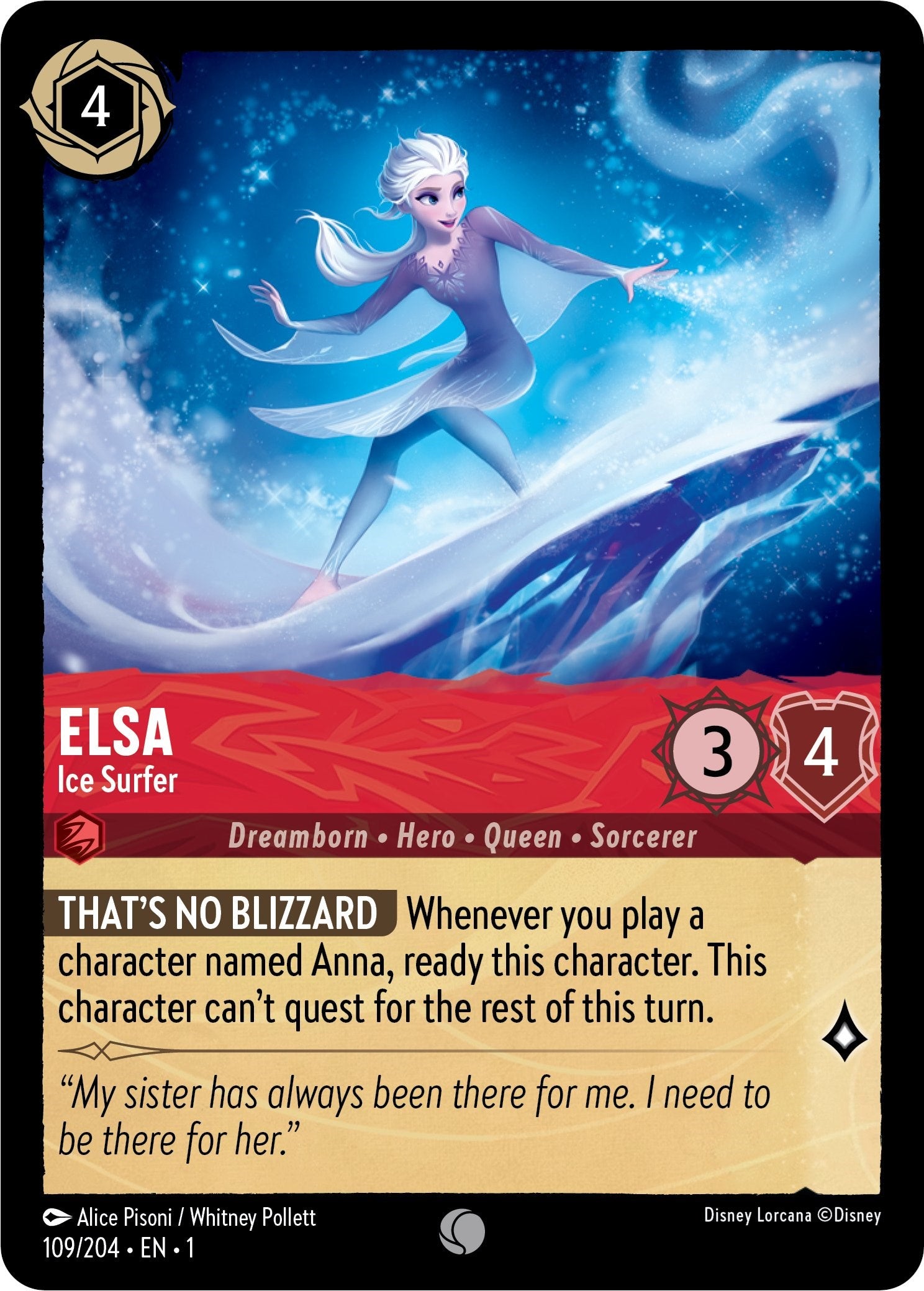 Elsa - Ice Surfer (109/204) [The First Chapter] | Game Master's Emporium (The New GME)
