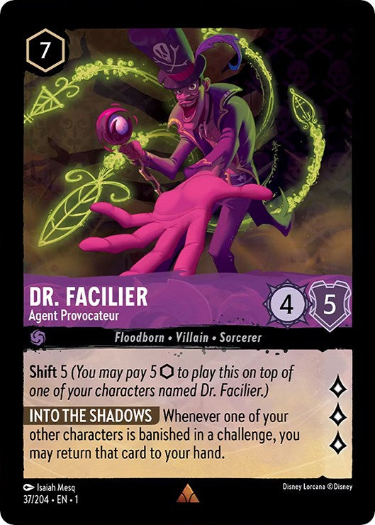 Dr. Facilier - Agent Provocateur (37/204) [The First Chapter] | Game Master's Emporium (The New GME)